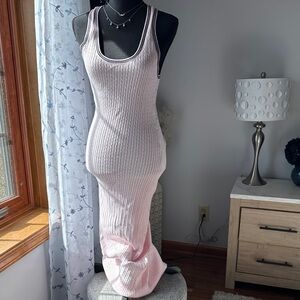 Victoria's Secret Soft Pink Sweater Maxi Dress